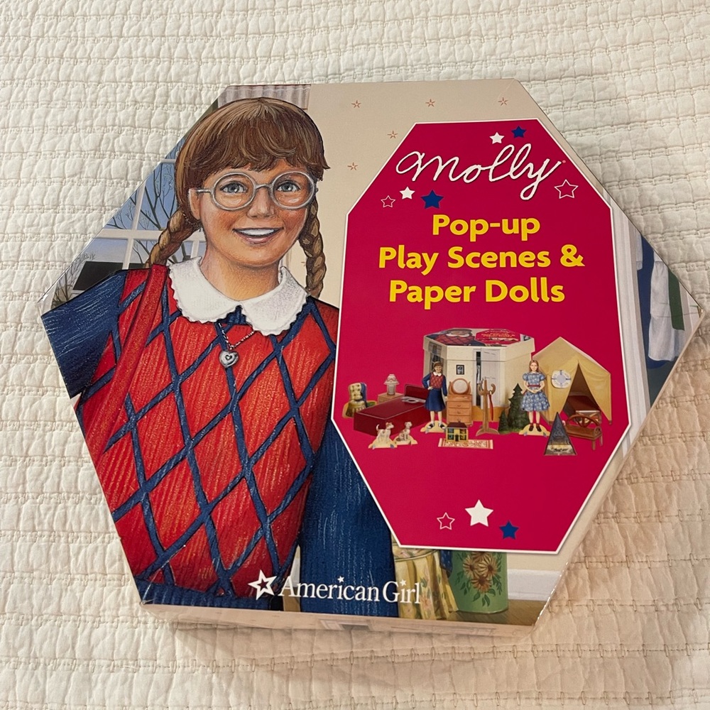 LAST CHANCE:American Girl Molly Pop Up Scenes & Paper Dolls